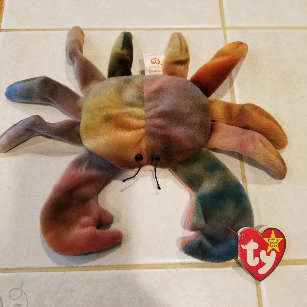 Beanie Babies Claude the Crab - MINT!!